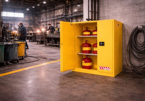 Tủ chứa hóa chất dễ cháy 45 Gallon SYSBEL WA810451 (tự đóng)