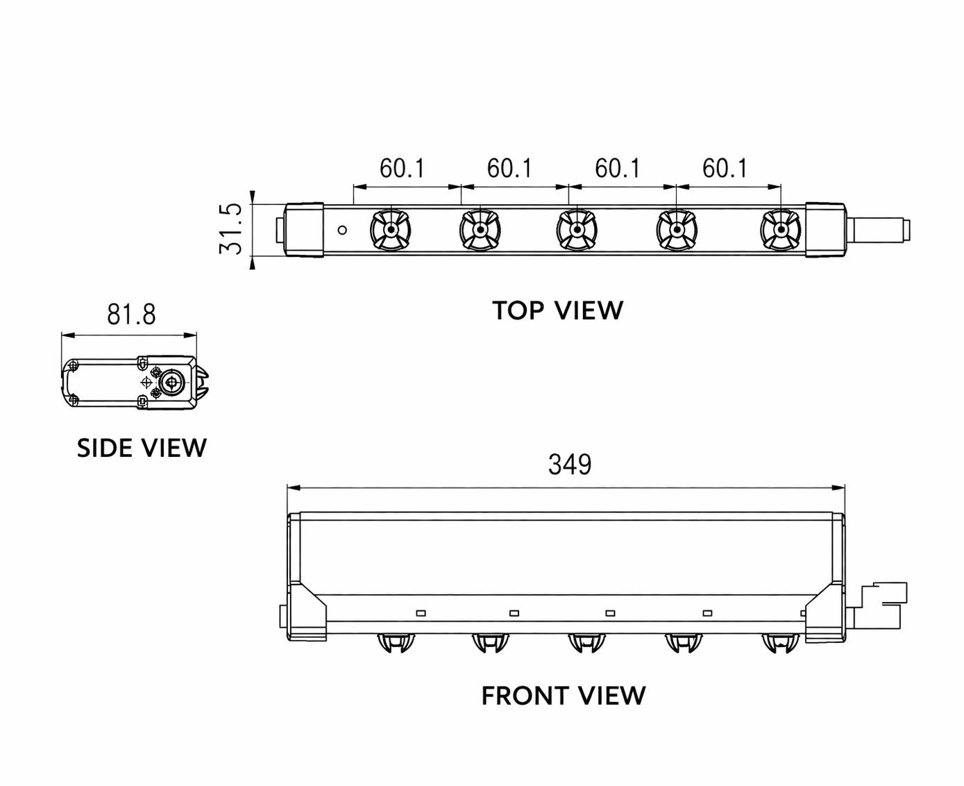 Thanh khử tĩnh điện Ionbar V2, L35CM, DC24V, 0.4Mpa-0.8Mpa