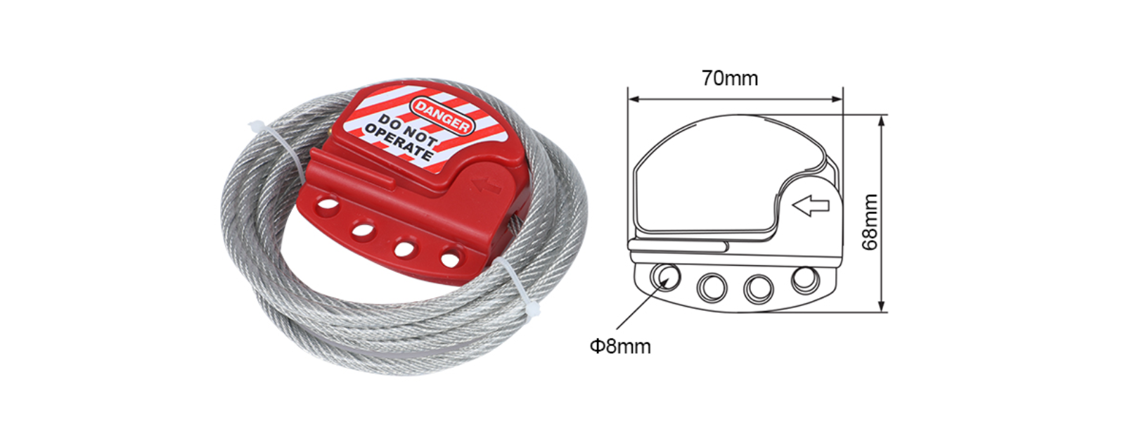 Cấu tạo Khóa cáp ProLockey  CB01-4 & CB01-6 (1)