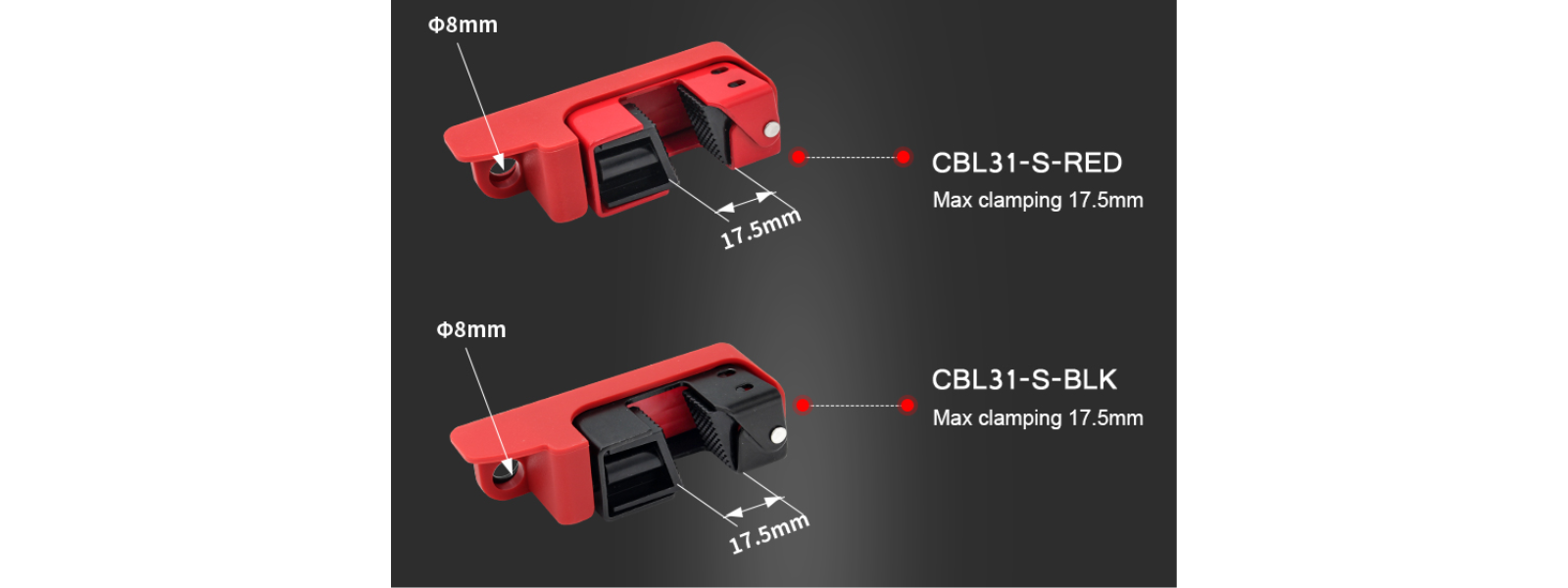 Cấu tạo Khóa cầu dao điện ProLockey Grip Tight CBL31-S