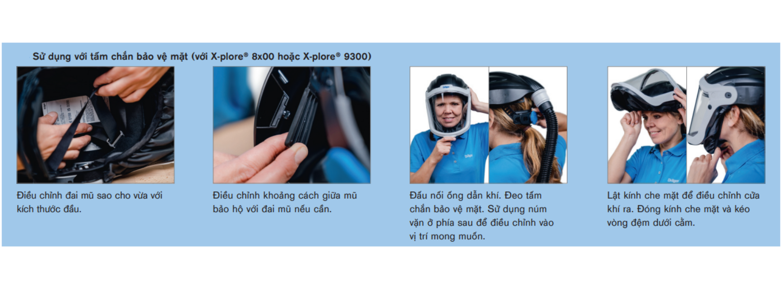 HDSD tấm chắn bảo vệ mặt