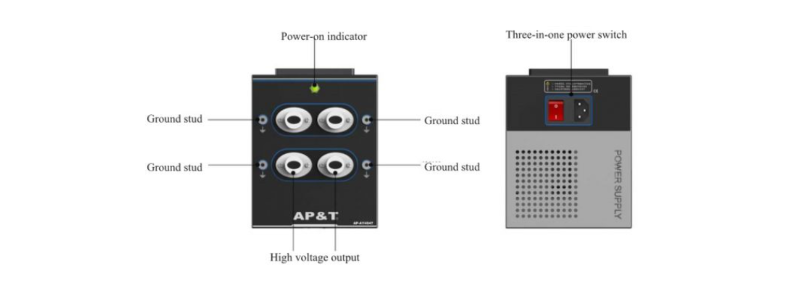 Sơ đồ mô tả bảng điều khiển AP-AY450X