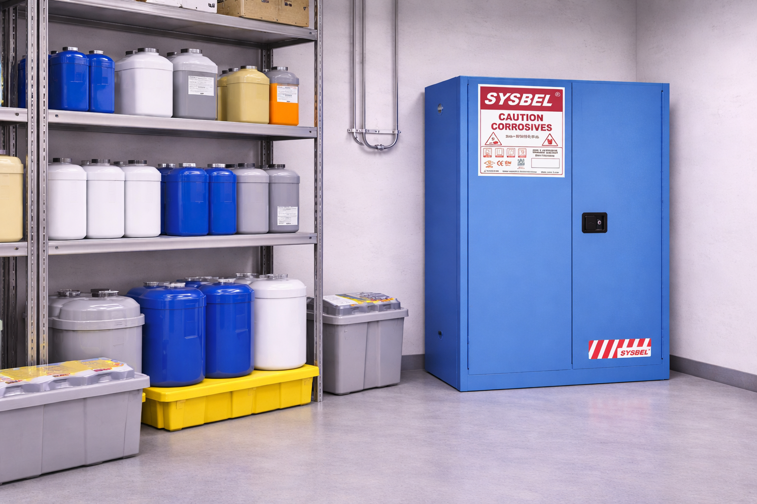 Tủ chứa hóa chất ăn mòn 60 Gallon SYSBEL WA810600B