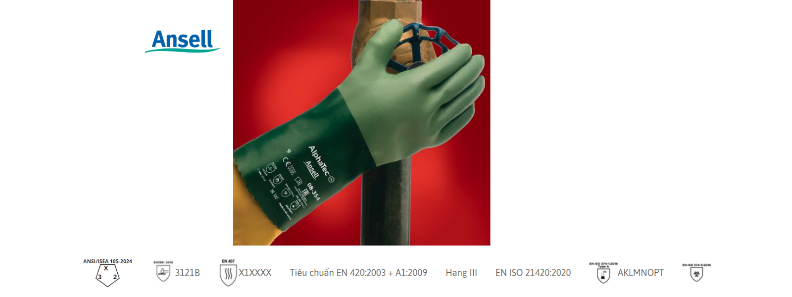 Tiêu chuẩn chứng nhận AlphaTec® 08-354